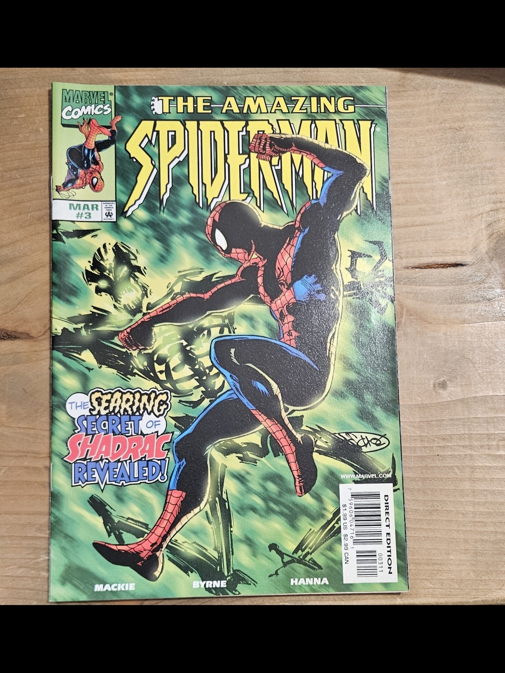 Amazing Spider-Man #3 Marvel 1999 The Searing Secret of Shadrac